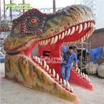 หัวไดโนเสาร์ T Rex สำหรับรูปถ่าย